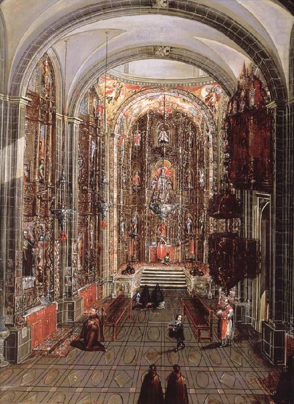 unknow artist This painting Allows us to picture the interior of a church in new spain oil painting picture